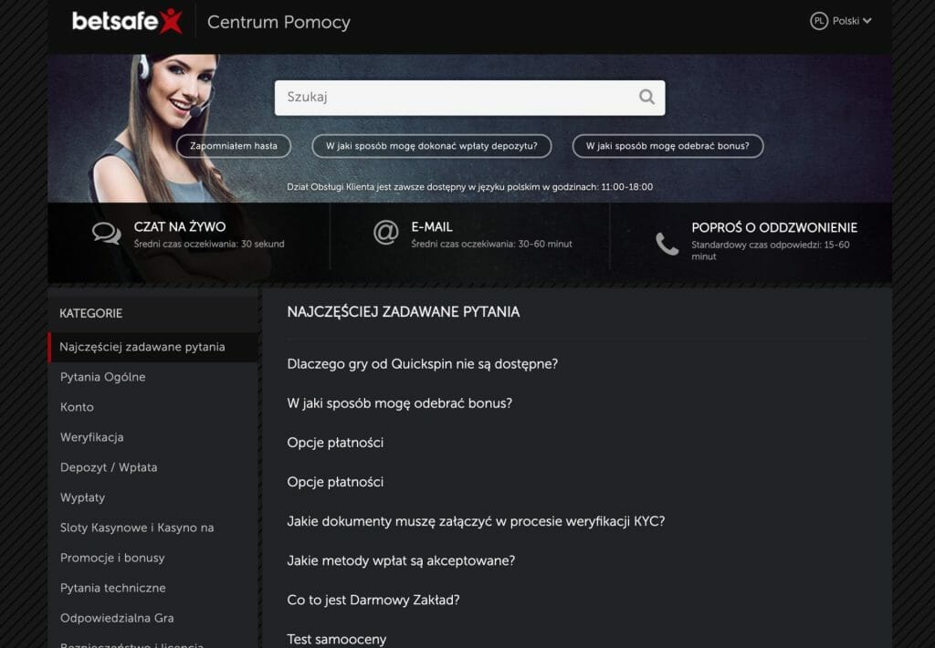 Betsafe centrum pomocy