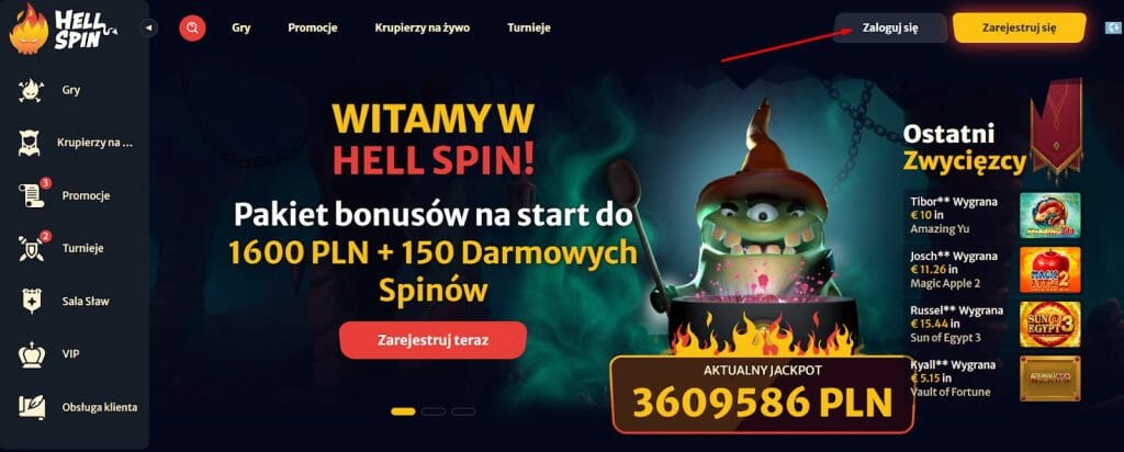 Hell Spin kasyno online wpłata blik