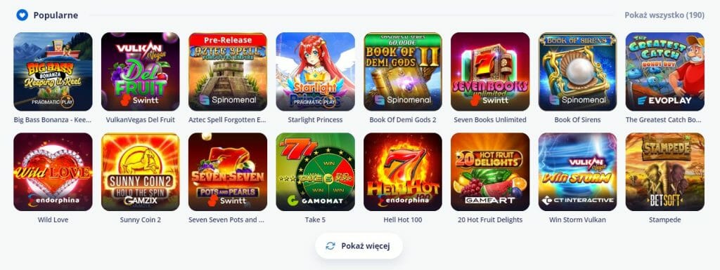 Vulkan Vegas kasyno online płatność blik
