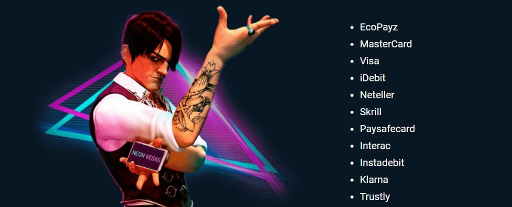 Neon Vegas platnosci
