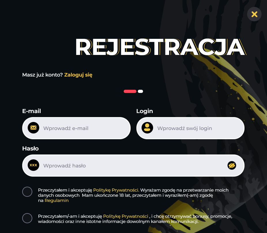 rejestracja